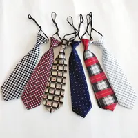 Zipper Tie lazy person Neck Tie 17 colors Occupational tie for Children&#039;s necktie Christmas Gift Free FedEx TNT
