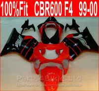 Pefect красный черный мотоцикл обтекатели для Honda 99 00 CBR600 F4 bodykit CBR 600 F4 1999 2000 обтекатель комплект сени