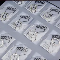 Grandes Promoções 36pcs lotes por atacado jóias completa Limpar strass tcheco Moda elásticos Anéis Toe para Womens A-809