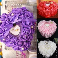 2020 Bloemring Kussens Kleuren Bruids Accessoires Bruiloft Levert 20 * 20 cm Handgemaakte bloemen Bruiloft Accessoires Dhyz 01