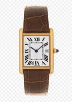 Mode Heren Dames Horloge Gold Case White Dial Horloge Quartz Horloges met Datum 027 Gratis verzending