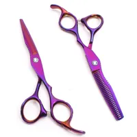 C1011 6Inch Japan Steel Customized Logo Professionell Human Hair Scissors Frisers Frisör Saxar Skärning Tunna Shears Style Tool