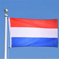 Niederlande Banner 3 ft x 5 ft Hanging Flagge Polyester Niederlande Nationalflagge Banner Outdoor Indoor 150x90cm für Feiern