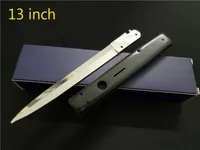 13 inch Italiaanse AB Godfather Mafia Stiletto Horizontaal Tactisch Vouwmes 440C Blade Automatic Camping Hunting Survival Knifes EDC Tools