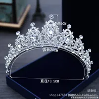 Espumoso Bling Bling Rhinestone cristalino adornado nupcial corona nuevo diseño de la novia Headpieces Top venta cabeza Tiaras accesorios