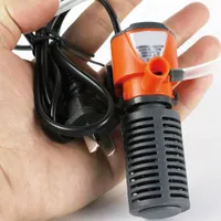 3 In 1 Silent Aquarium Filter Submersible Oxygen Internal Pump Sponge Water With Rain Spray For Fish Tank Air Increase 3/5W New Promotion