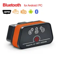 Outil de diagnostic Bluetooth OBD2 et scanner ELM327 V2.1 OBD 2 Mini Adaptateur WiFi Android / iOS / PC Code Reader Scan