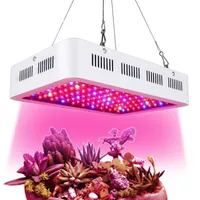 미국 주식 높은 전원 1000W LED 가벼운 전체 스펙트럼 380nm-840nm 1200W 1500W 식물 성장 조명 상자 스퀘어 더블 칩