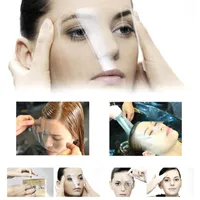 50 sztuk / zestaw jednorazowych włosów Pro salon plastikowa maska ​​do włosów Maska tarcza Oczy Ochraniacz