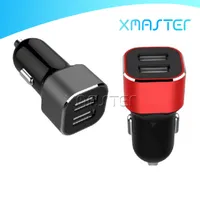 Cargador de coche de doble puerto USB Diseño portátil Mini cargadores de coche para iPhone 11 Pro Max X universal 9V 2A de carga xmaster Adaptador de corriente