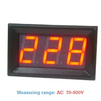 10 stücke RED 2 draht 0,56-zoll DC digital voltmeter AC70V-500V Heimgebrauch Spannungsanzeige freeshipping