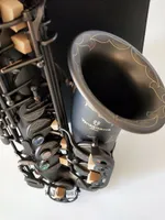 Högkvalitativ Alto Saxofon Yanagisawa A-991 E-Flat Black Sax Alto munstycke Ligatur Reed Neck musikinstrument Gratis frakt