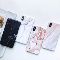 IMD Marble Phone Case For iPhone Xs max Xr X 8 7 6 6S Plus Back Cover Soft Silicone Shell Coque Capa Protector