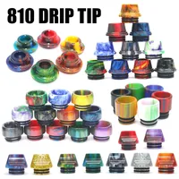 VapeSoon 810 510 Thread Resin Drip Tip Epoxy Resin Mouthpiece For TFV8 BABY Falcon TFV12 Prince IJUST 3 etc DHL Free Shipping