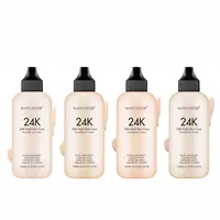 24 K creme hidratante líquido fundação maquiagem beleza à prova d 'água de longa duração natureza base corretivo completo