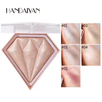 Dropshipping 2020 New Handaiyan Diamond Glow Highlighter cosmetics series 5 colors for choice in stock with gift