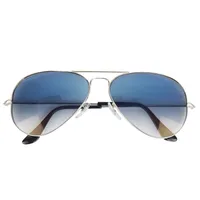 Großhandel-Farbverlauf Grau Blau Rot Sonnenbrille Pilot Stil Glas Sun Glasse Oculos de Sol Feminino UV400 Männer Frauen Sonnenbrille 58mm 62mm
