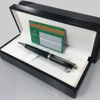 Lüks Kalem Seti Benzersiz Tasarım Ünlü Kalem Kırtasiye Malzemeleri Ofis Okul Metal Reçine Tükenmez Kalem Seçenek Hediye Siyah Ahşap Kutu