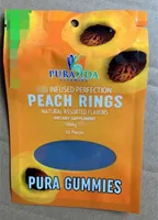 gomitas Pura bolsa de mylar prueba de olor a plástico caramelos de goma comestible packaing bolsas de pie cremallera bolsa resellable
