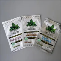 O.P.M.S. Silver Mylar Bag Lukt Proof Thai och Maengda barn Återställbara väskor Malay Special Reserve Dry Herb Flower Packaging