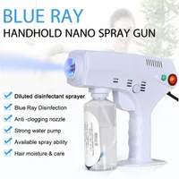2020 Draagbare blauwe ray nano spuitpistool voor desinfecterende sterilisatie en haar hydraterende handheld voor thuisgebruik DHL Snelle verzending