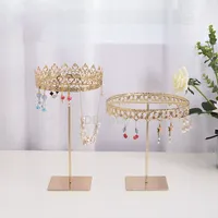 [DDisplay] Crown Jewelry Rack Kant Design Sieraden Display Gold Plating Sieraden Opslag Ketting Display Rack Armband Oorbel Stand