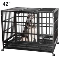 Heavy Duty metal Dog gaiola Kennel Crate and Playpen para treinamento Grande Dog Outdoor Indoor com portas duplas Locks projeto incluído Lockabl