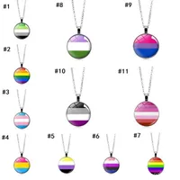 Arcobaleno Gay Pride collana Amore vince gioielli LGBT Collane Cuore GLBT per le lesbiche gay Orgoglio Bisessuali Transgender Uomo