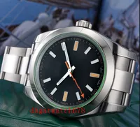Top-seller Produtos de Luxo Relógio dos homens de 40mm de aço inoxidável de cristal verde azuis 116400 Movimento Mens Automatic Desporto Relógios inoxidável.