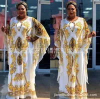 Etniska kläder afrikanska klänningar för kvinnor kostym Afrika kläder klänning tryck dashiki damer ankara slitage plus storlek