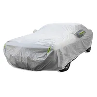 Couvertures de voiture grises couvertures de protection solaire à l'eau imperméable pour accessoires extérieurs Dodge Challenger 10+
