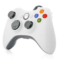 Shock Wired USB-spel Controller Gamepad Joystick för Microsoft Xbox 360 Slim PC Windows PC (med detaljhandelspaket)