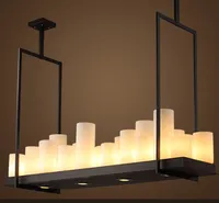Kevin Reilly 제단 현대 펜 던 트 램프 Led 촛불 원격 제어 샹들리에 조명 혁신적인 금속 고정물 촛불 서스펜션 램프