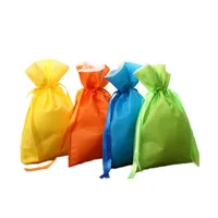 52x26 40x26 32x21mm Drawstring Gifts Bags Wedding Christmas Party Favors Packaging Sack Jewelry Pouches Non-woven Fabrics Bag