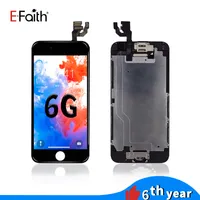 EFaith LCD Display for iphone 6/6s &Touch Panels Screen Digitizer full set Assembly with camera+home button flex cable+Earpiece Speaker+plate