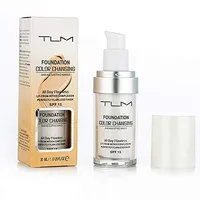Factory Price TLM Flawless Color Changing Liquid Foundation 30ml Long-wear Makeup Change To Your Skin Tone By Blending