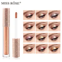 Miss Rose Sequin Eyeshadow Glitter Liquid Makeup Ombretto 12 colori singolo pigmento occhi crema professionale cosmetici ad alta resa di colore