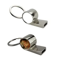 neue Ankunftssublimation leer Metall Pfeife Schlüsselring heißen Transferdruck benutzerdefinierte diy Schlüsselanhänger Verbrauchsmaterialien