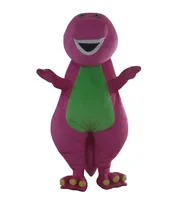 I costumi adulti della mascotte del fumetto di Barney di alta qualità sul formato adulto libera il trasporto