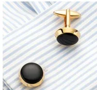 shirt cufflinks for men's cuff buttons cuff links High Quality round wedding Jewelry