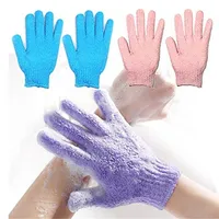LXL1321Q toallita hidratante para la piel Guantes Spa Cuidado de tela guante de baño exfoliantes Paño Limpiador de la cara de los niños Cuerpo