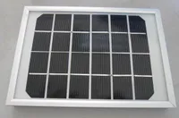 Kaufen Sie eine erhaltene 4-freie Geschenke Hohe Qualität 3W Solarpanel 6V / 500mA monokristallines Glaslaminierung mit Rahmen