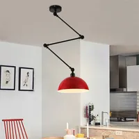 إيطاليا تصميم حديث قابل للتعديل طويل الذراع قلادة ضوء غرفة الطعام مقهى الروك نوم مصباح قطب أضواء السقف شنقا