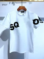 DSQメンズデザイナーTシャツブラックホワイトメンズ夏ファッションカジュアルストリートTシャツトップス半袖ユーロサイズM-XXXL 6872