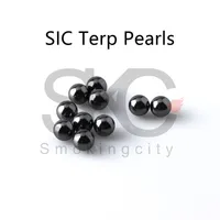 DAB真珠のSiC炭化ケイ素球の球の紡績の真珠のための真珠のための真珠のため10mm 14mm 18mmの石英バンジャー炭キャップガラスの水のボッツ