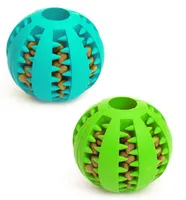 Pet Hond Speelgoed Bal Toy Grappige Interactieve Elasticiteit Chew Speelgoed voor Honden Tand Cleanl of Food Extra-Tough Rubber Oefening Game IQ Training Ball