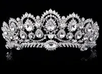 Luxe Sparkle Pageant Crowns Rhinestones Bruiloft Bridal Crowns Bridal Sieraden Tiaras Haaraccessoires Glanzende Bruids Tiara's