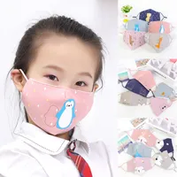 Máscaras algodón de los niños de la cara de los niños a prueba de polvo de dibujos animados máscara algodón anti lindo del polvo mascarillas para niños del envío de DHL