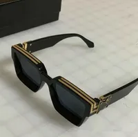 2019 gafas de sol de lujo del MILLONARIO M96006WN gafas de diseño Vintage marco completo para los hombres del logotipo del oro brillante de oro chapado en caliente venta Top 96006