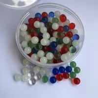 Ny Lysande Glödande 4mm 6mm 8mm Kvarts Terp Pearl Ball Infoga Blå Grön Klar Quartz Pearl För Quartz Banger Nails Glass Bongs DAB Rigs